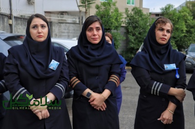 تشییع پیکر دکتر محمدرضا کوهساری، جراح پیشکسوت گیلان در رشت